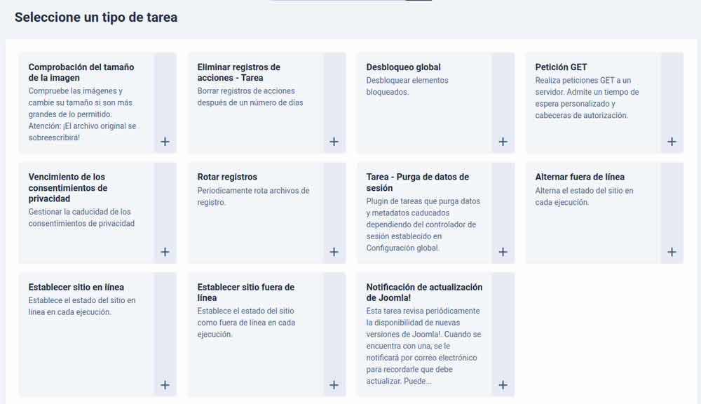 Tareas programadas