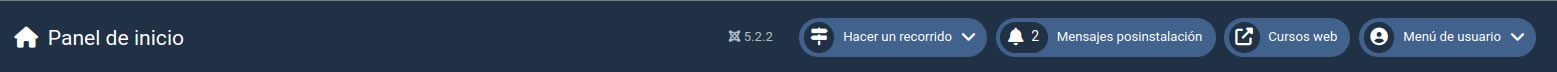 topbar backend de Joomla c