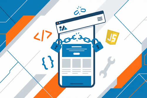 ilustración de header de plantilla en móvil